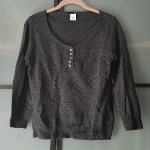 J Crew dark gray sweater, size small